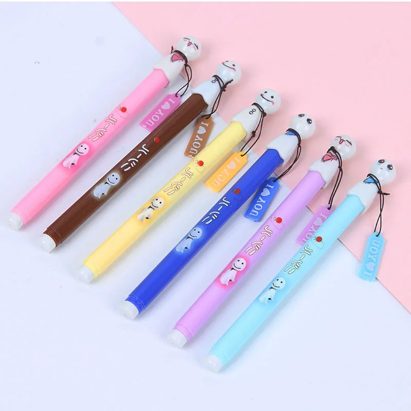 24Pcs Creative Small Fresh Sunny Doll Gel Pen Cute Learning Stationery Office Water-based Kawaii School Supplies Pen for Writing bookkeeping cash western style envelope japanese korean small fresh cultura stationery budget western style creative envelope