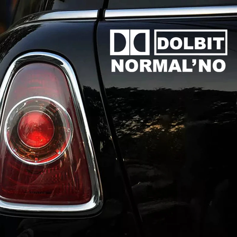 CK2302#30*11см наклейки на авто ДОЛБИТ НОРМАЛЬНО DOLBIT NORMAL'NO водонепроницаемые машину