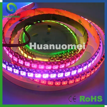 Пиксельная Светодиодная лента ws2811 Dream color rgb 5050 светодиодная ленсветильник черная