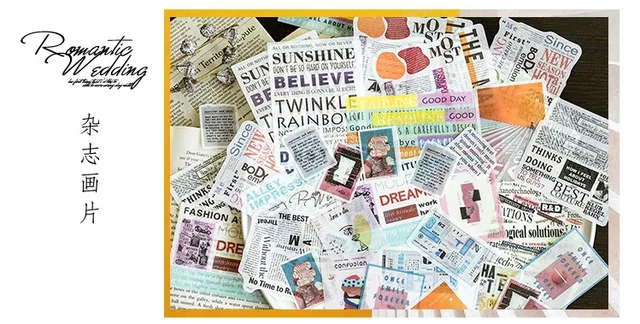 aliexpresscom buy 60pcs 8 style retro ticket letter