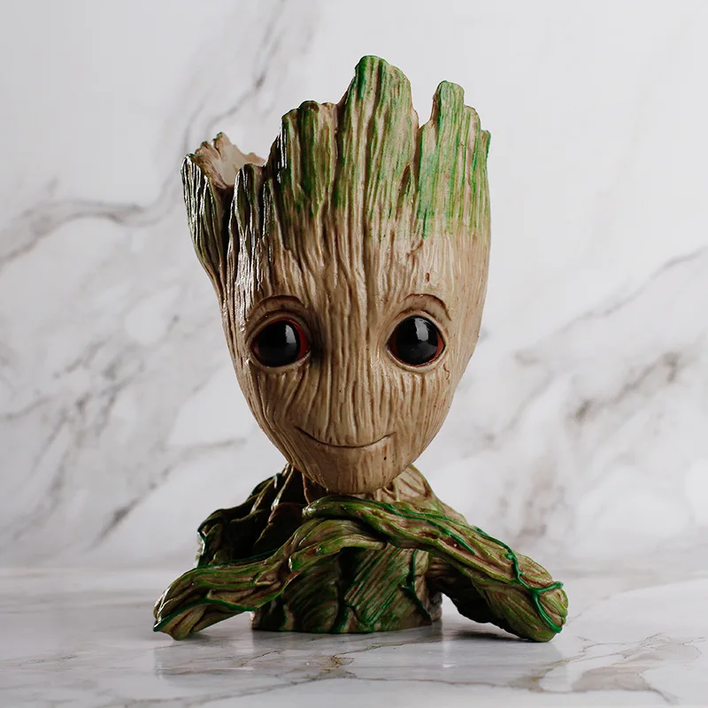 

14cm Movie Groot Planter Pot Guardians of the Galaxy Action Figures Flowerpot Cute Model Toy Pen Pot Toys For Children Gifts