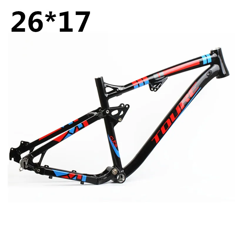 

HIMALO Full Suspension Aluminium frame Alloy MTB Mountain DH AM Cycling Bicycle Frame 26er*17inch Downhill Bicycle Part