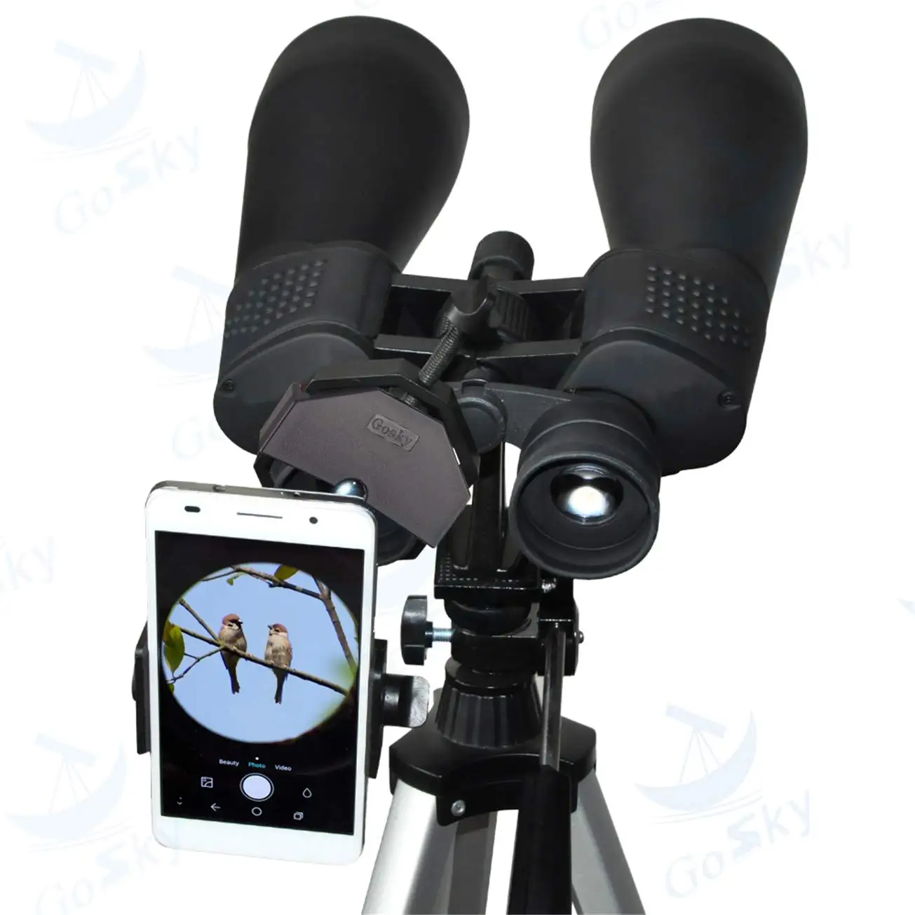 Adaptador de Montagem-compatível Gosky Universal Telefone Celular Binocular Monocular Spotting Escopo Telescópio Microscópio-se Encaixa Quase Todos 3 Telescópio e binóculos