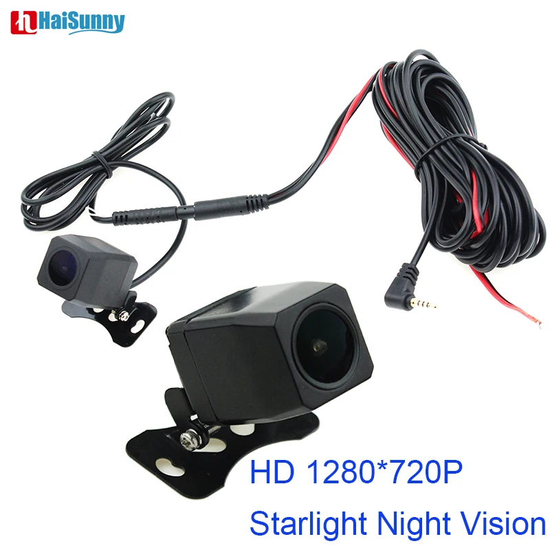 Автомобильное зеркало заднего вида DVR Камера 4-контактный кабель 2,5 мм Джек Водонепроницаемый HD 1280*720 P, ночное видение, Ночное видение для видеорегистратор Регистраторы
