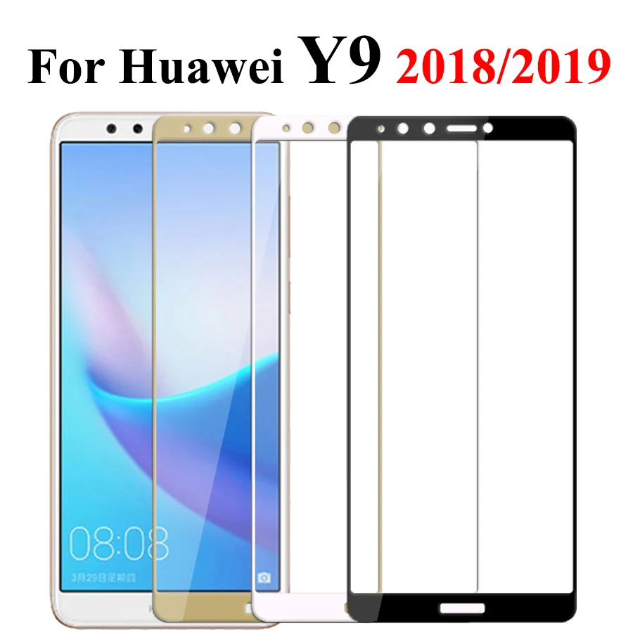 

Protective glass on the for huawei y9 2018 glass huawey huavei 9y 9 Y 2019 y92018 y92019 Screen Protector tempered glas film 9H