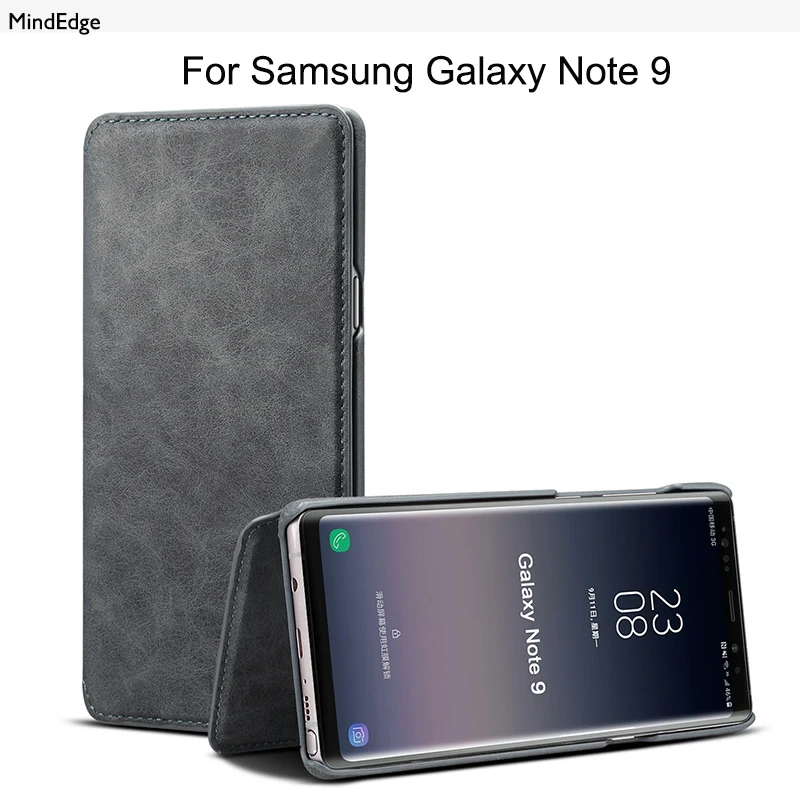 Flip Wallet Case for Samsung Galaxy Note 9 Case Leather Stand Hard Back Cover 360 Shockproof Phone Pouch Bags for Samsung Note 9
