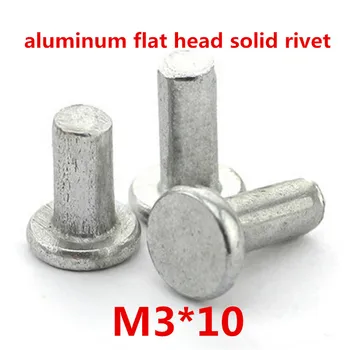 

1000pcs m3*10 aluminum flat head solid rivet