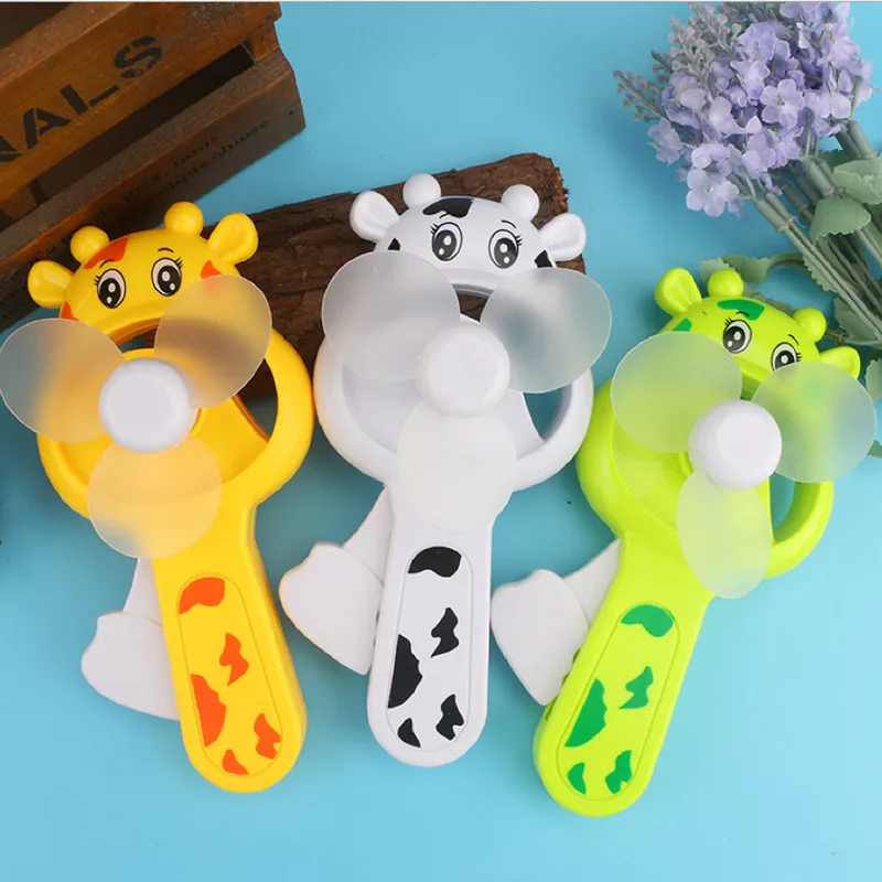 Novelty toys, hand held portable hand fan, cartoon mini fan toy