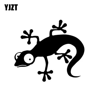 

YJZT 14.3*12.6CM Coolest Lizard Chameleon Gecko Decor Car Stickers High Quality Vinyl C12-1147