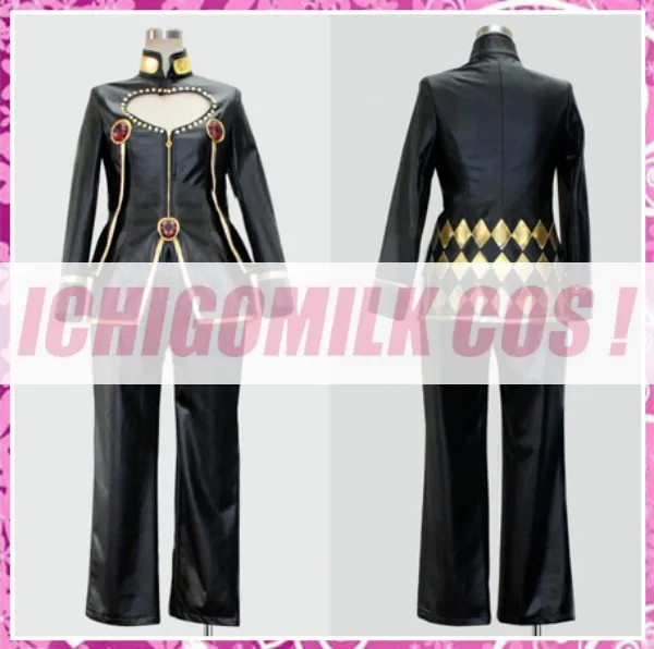 

JoJo's Bizarre Adventure Golden Wind Giorno Giovanna Cosplay Costume Halloween Uniform Outfit Top+Pants Custom-made
