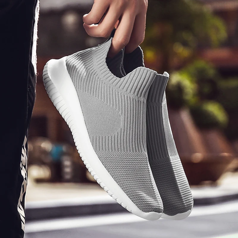 

Men Casual Shoes Breathable Men Sneakers Brand Men Shoes Male Mesh Flats Loafers Slip on Big Size 39-46 Tenis Masculino Adulto