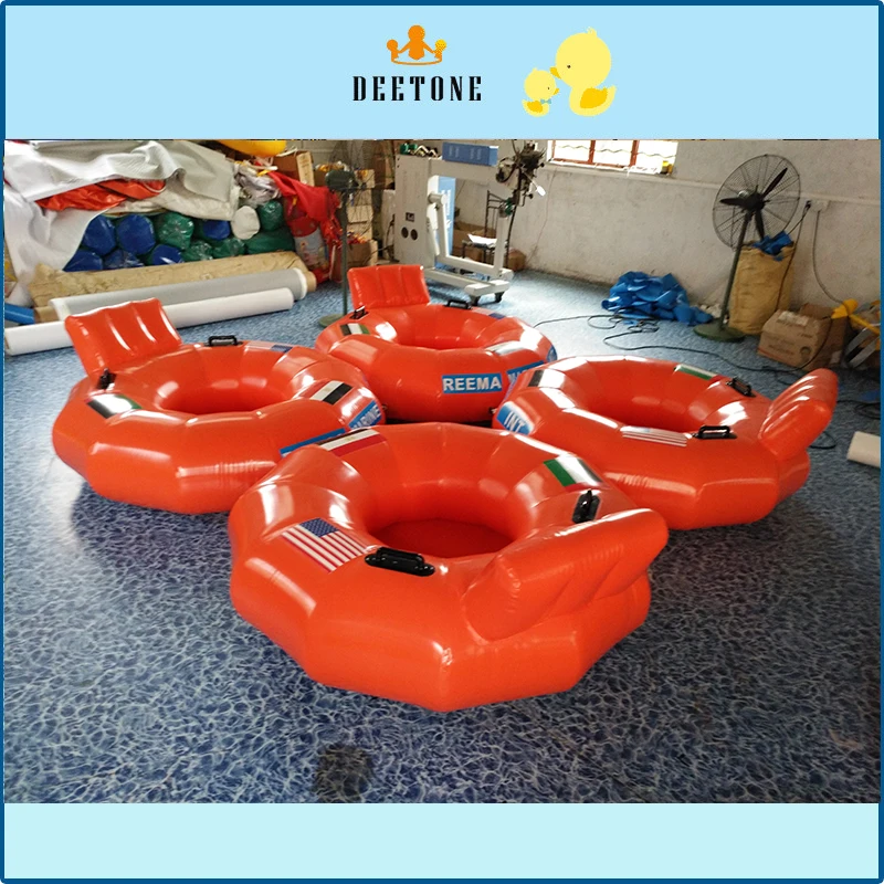 

0.6 MMPVC inflatable water drag game toy PVC water surfing equipment.Free distribution of inflatable pump