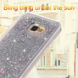 Чехол для Samsung Galaxy A3 A5 A7 2017 A320 A520 крышка Bling Прозрачный чехол-накладка с разноцветные блестки TPU чехол kimTHmall