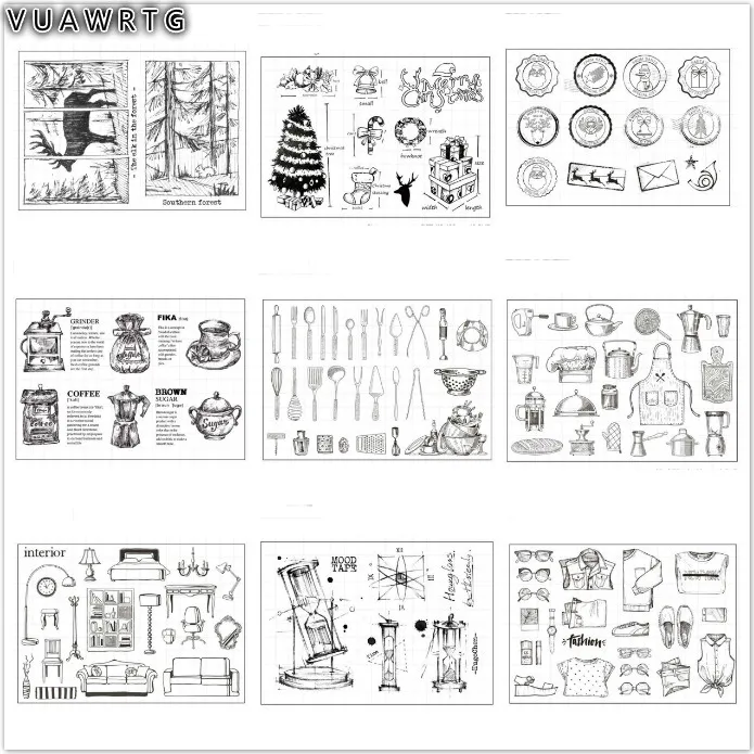 VUAWRTG новый прозрачный силиконовый штамп/печать для DIY скрапбукинга/фотоальбома
