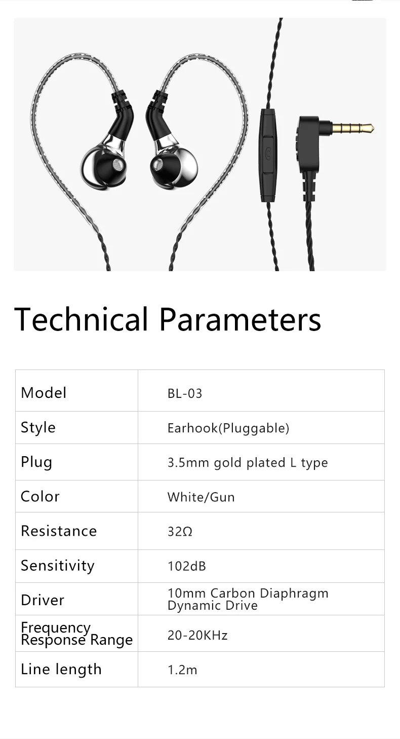 Оригинальные BLON BL-03 Hifi наушники 10 мм Углеродные мембранные динамические стерео наушники DJ монитор металлическая гарнитура съемные наушники