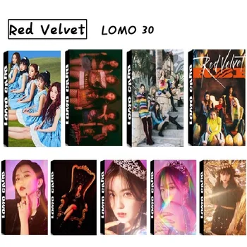 

30Pcs/set Korean KPOP Red Velvet Girls RBB RV Album HD Photo Card PVC Cards Self Made LOMO Card Photocard