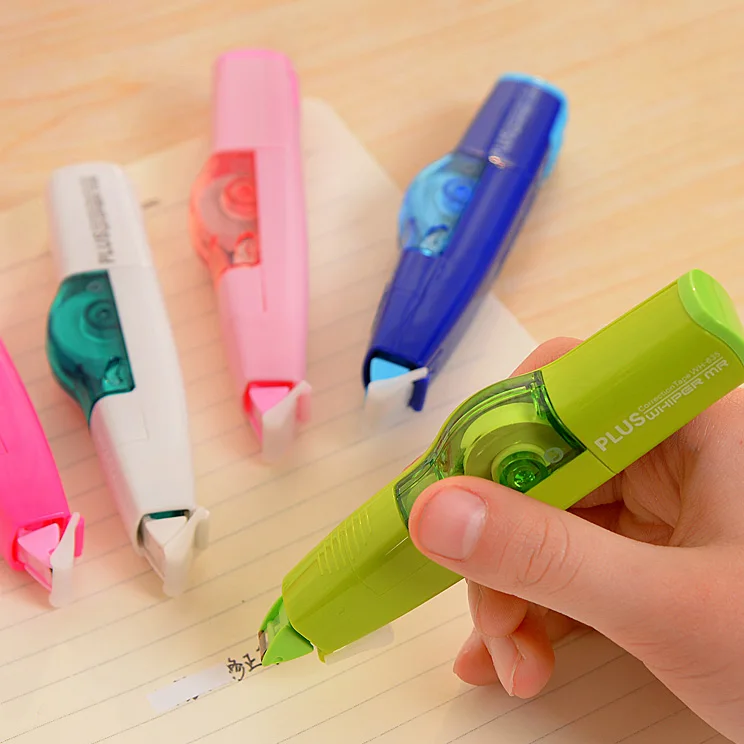 

10PCS Japan PLUS Correction Tape Pushwheel Correction Tape Environmental Protection Wholesale