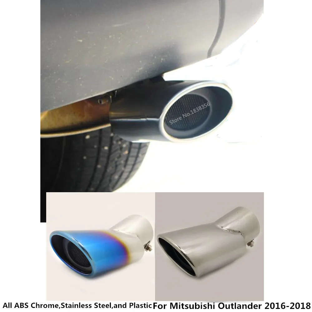 

For Mitsubishi Outlander 2016 2017 2018 2019 car muffler exterior end pipe outlet dedicate stainless steel exhaust tip tail