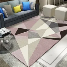 Геометрический абстрактный ковер для гостиной Скандинавский современный минималистичный напольный коврик легкий роскошный домашний Европейский кофейный Настольный коврик