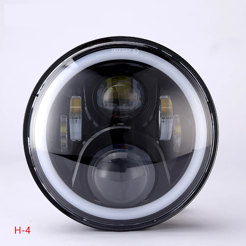 Для Honda фары 7 ''светодиодный мотоциклетные с DRL Halo 75 w круглый светодиодный для