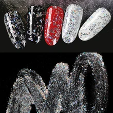 Красивый блестящий лазер, неправильный фрагмент, порошок, акриловый гель для дизайна ногтей, голографическое украшение от мусора, сделай сам