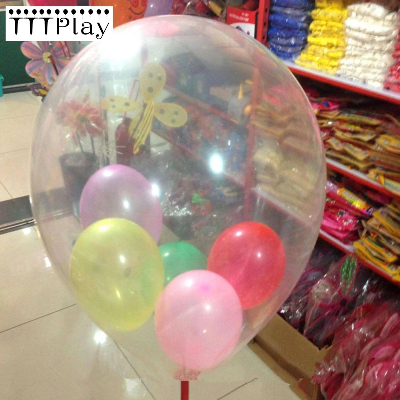 

2PC Large Size Wedding Decoration Party Balloon 18inch Transparent Latex Helium Balloon Happy Birthday Party Inflatable Air Ball