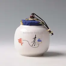 Белые фарфоровые контейнеры для чая керамиковая чайница чайный сервиз канистра банка для специй бутылка для хранения для пуэр/Пуэр/белый/черный/зеленый/Улун чай