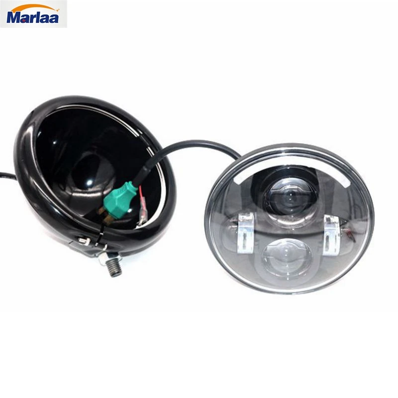 5 3/4" 5.75 Inch Led Headlight Housing bucket for Harley Davidson FXWG