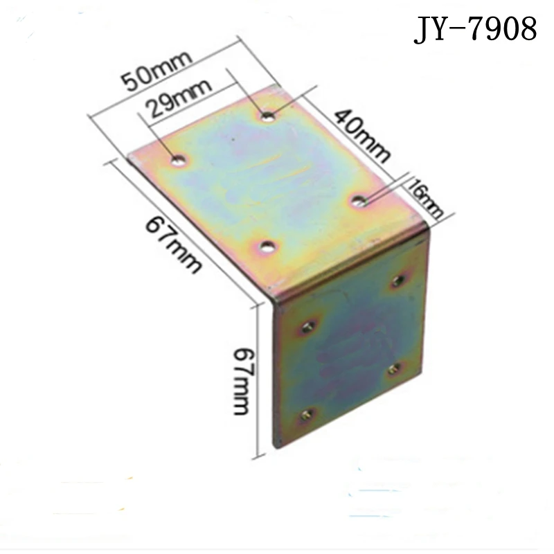 

Home Furniture JY-7908 Iron chrome corner code reinforcement Right Angle Fixed Connector Universal L-shaped bracket