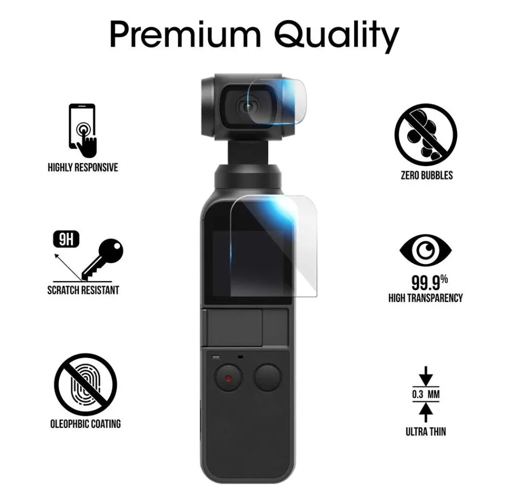 DJI Osmo Pocket Screen Protector Accessories Lens Protective Film Gimbal Cover Accesorios Filter for DJI Osmo Pocket             (5)