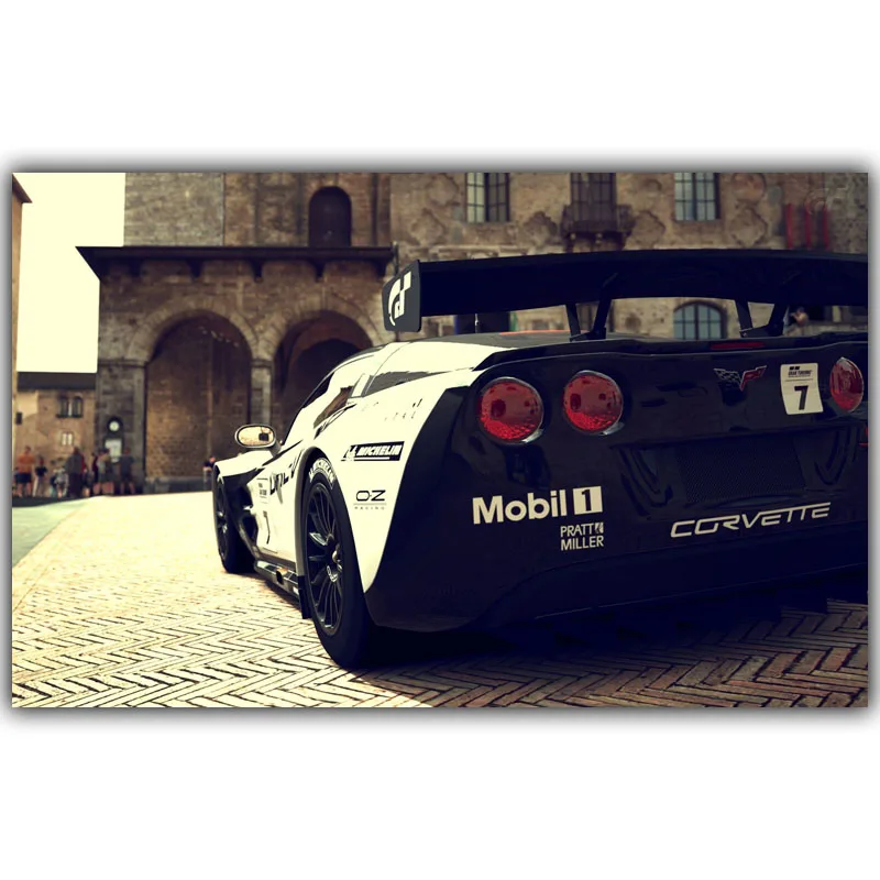 

Sports Car Poster Custom Home Decoration Fashion Silk Fabric Wall Poster Car Design Wallpaper