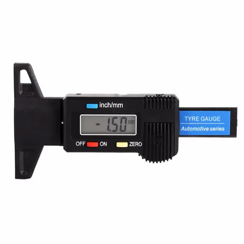 Digital Tread Depth Gauge New Car Tyre Electronic Tread Brake Pad Shoe