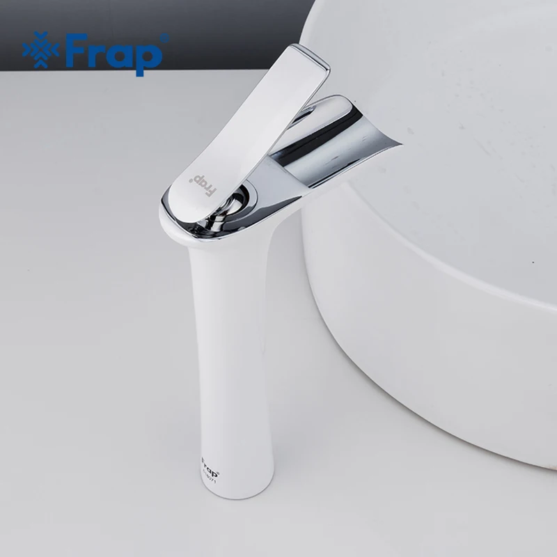 US $61.56 Frap New Arrival High White Spray Painting Waterfall Bathroom Basin Taps Bath Sink Faucet Water Mixer Crane Torneira F105253