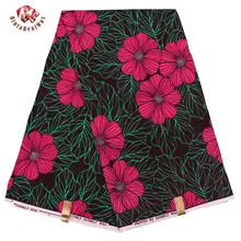 Анкара африканская полиэфирная ткань с восковой печатью Binta настоящий воск высокое качество 6 ярдов африканская ткань для вечерние платья FP6137