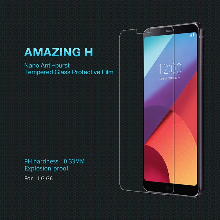 Для LG G6 Nillkin 9H Amazing H/H+ Pro 5,7 дюймов Закаленное стекло-экран протектор для LG G6 анти-взрывное стекло