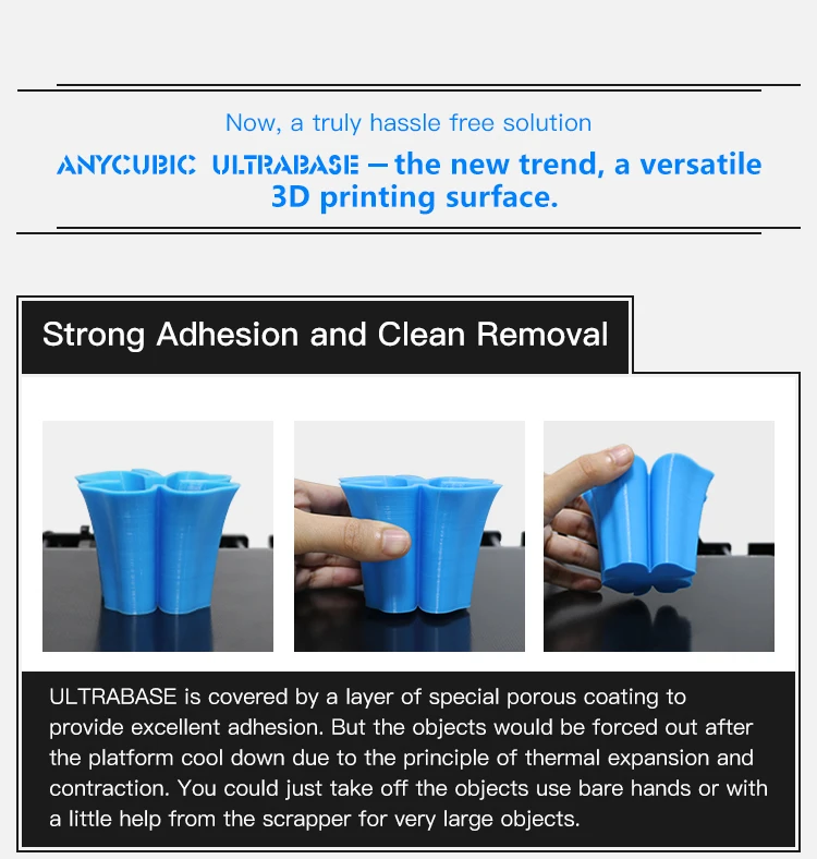 Anycubic Ultrabase 3d printer platform heat bed Build Surface Glass plate 214x214mm220x220mm for MK2 MK3 hot bed. (4)