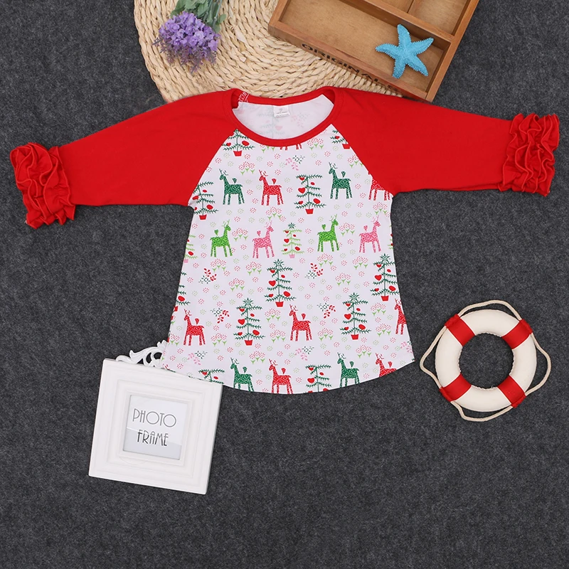 baby christmas shirts three quarter sleeve boys girls school shirts white top children ruffle raglan shirts girls ruffle top in t shirts from mother kids - Christmas Shirts For Girls baby christmas shirts three quarter sleeve boys girls school shirts white top children ruffle raglan shirts girls ruffle top in t shirts from mother kids - Christmas Shirts For Girls