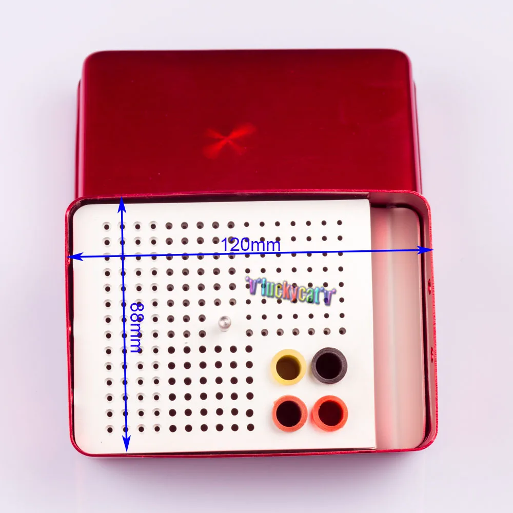 1 шт. Стоматологическая Бора коробка стерилизации Организатор FG боры держатель Контейнер 180 отверстия Endo Box