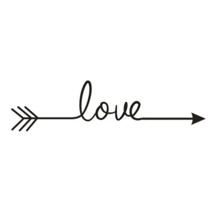KAKUDER 3D настенная наклейка DIY Love Arrow Съемная Настенная Наклейка художественное