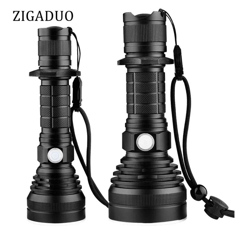 

8000Lumens Tactical Flashlight Torch USB Rechargeable LED XM-L2 Ultra Bright Waterproof LED Torch for Hiking Camping Hunting