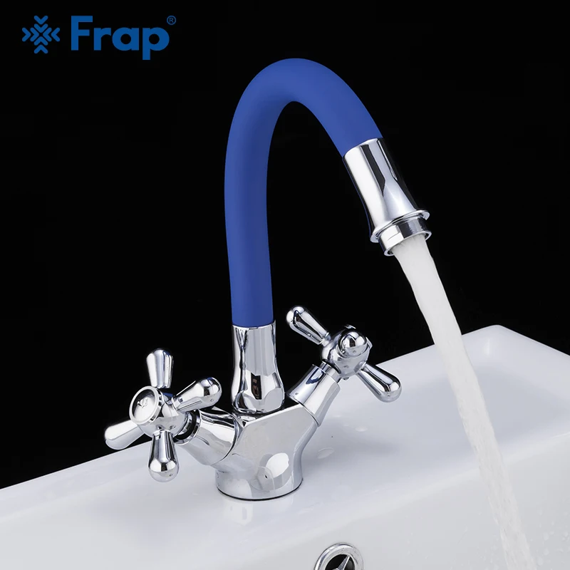 Frap Basin Faucet Double Handle Bath Tap Faucet