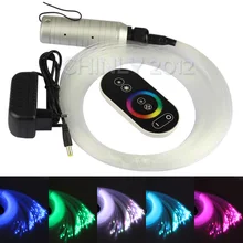 6 Вт RGB LED пластиковый Оптоволоконный Звезда Потолок Комплект 150 шт. 0.75 мм 2 М + сенсорный Пульт Дистанционного оптические волокна Света Двигателя