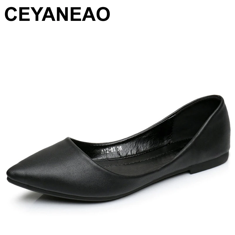 

CEYANEAO2018 Women flat shoes fashion flat with women's shoes shallow mouth pointed size 35-41E974