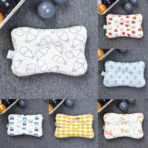 Baby Pillow Newborn Memory Foam Positioner Prevent Flat Head Anti Roll Infant
