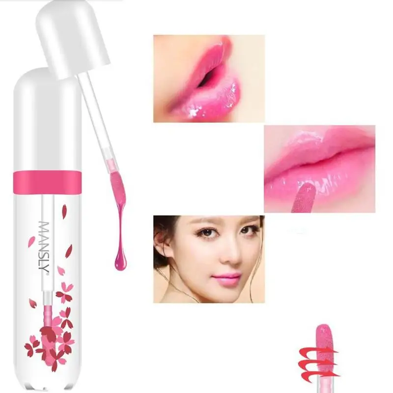 

New Changing Color Lip Gloss Liquid Lipstick Beauty Long Lasting Clear Moistourizing Lip Tint Maquiagem Liquid Lip Gloss