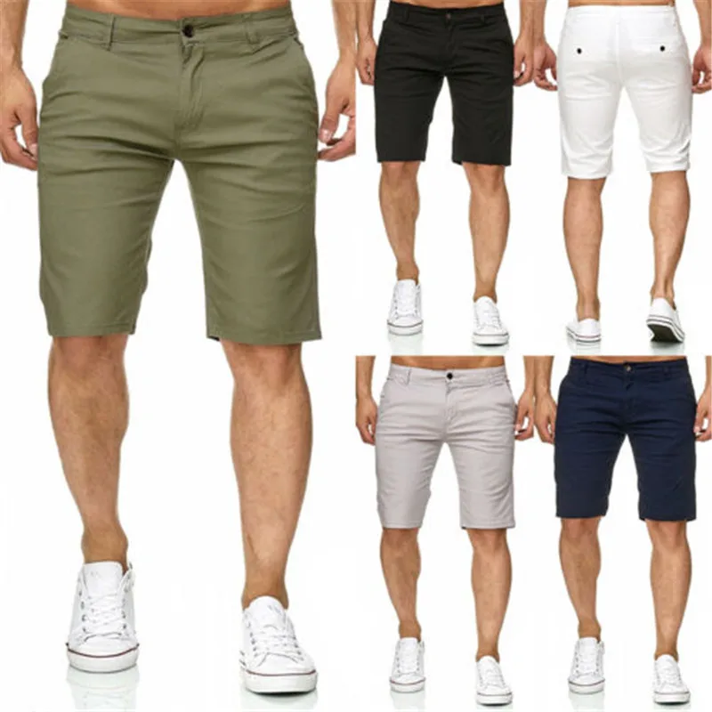 Хит, мужские узкие для фитнеса, однотонные шорты, Повседневная Рабочая форма, летние джинсовые пляжные хлопковые шорты, мешковатые штаны, короткие штаны