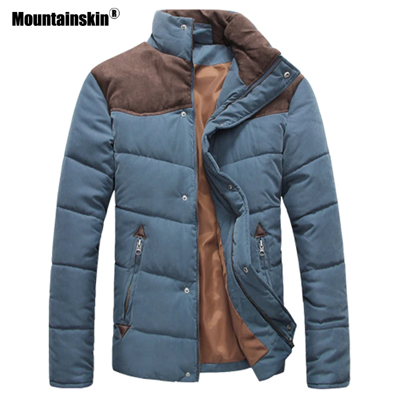 Мужская теплая куртка Mountainskin хлопковая парка с подкладкой верхняя одежда осень