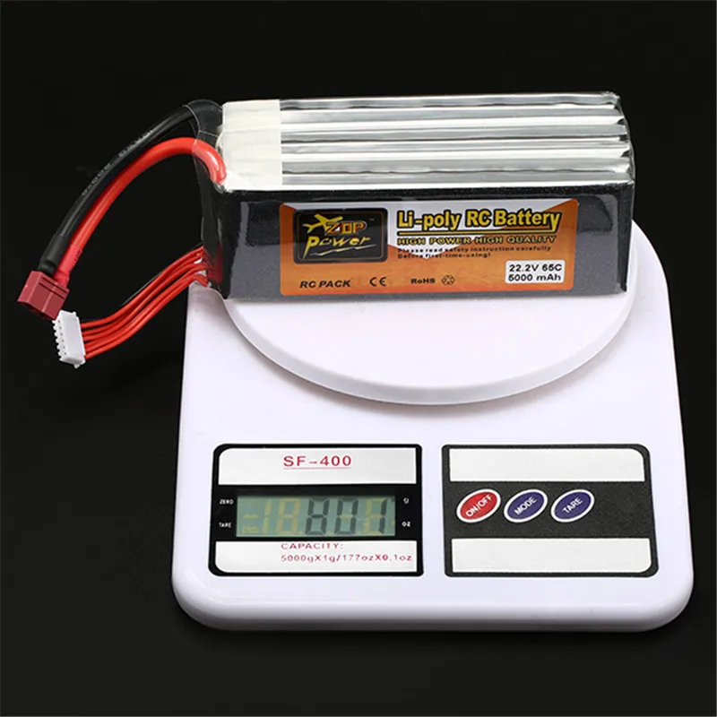 Новейший ZOP power 22,2 V 5000 mAh 6 S 65C Lipo батарея T Разъем для RC гоночного дрона вертолетные модели игрушки запасные части