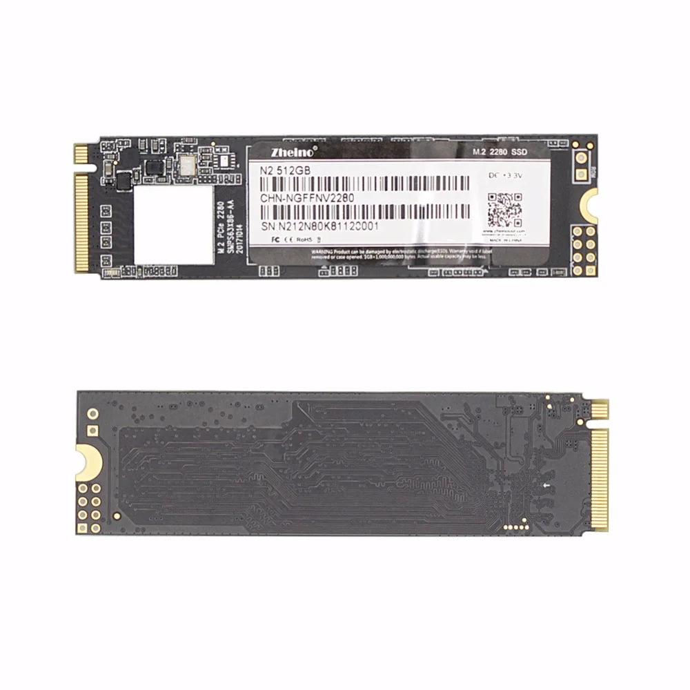 Zheino M.2 PICE 512 ГБ SSD NVME NGFF 2280 Внутренний твердотельный жесткий диск