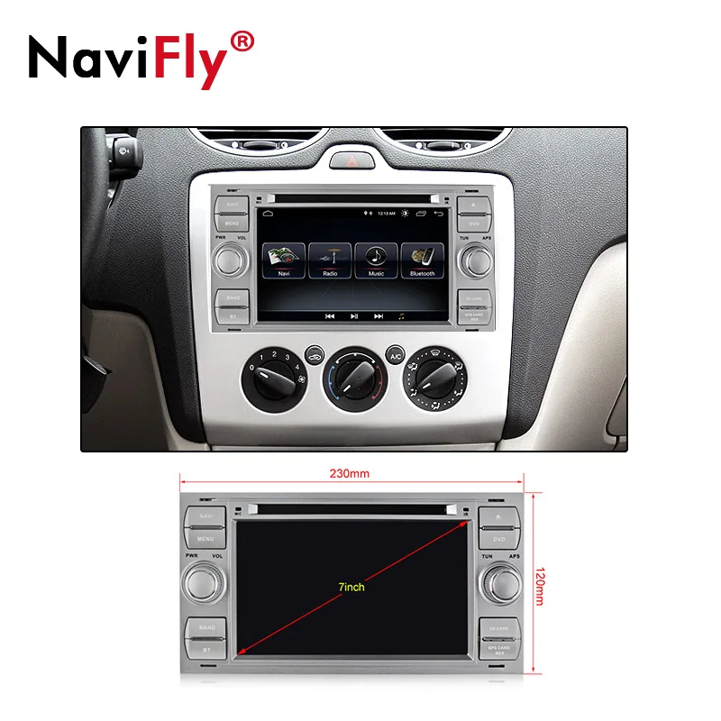 Cheap New Arrival android 8.1 Car tape recorder GPS DVD Player For Ford C-Max Connect Fiesta Fusion Galaxy Kuga Mondeo S-Max Focus 4